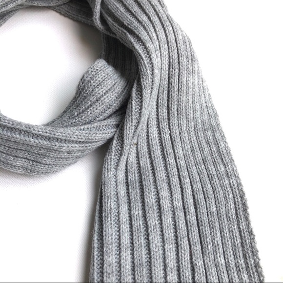 Marcus Adler Rabbit Fur Pom Pom Ribbed Scarf - Picture 6 of 8